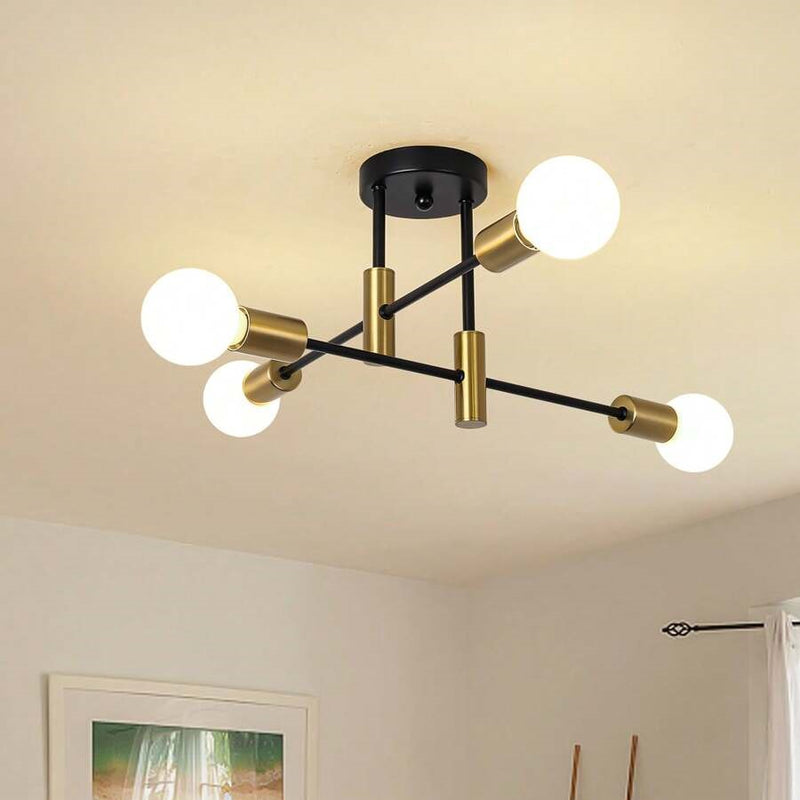 Multi Arm Flush Mount Ceiling Light