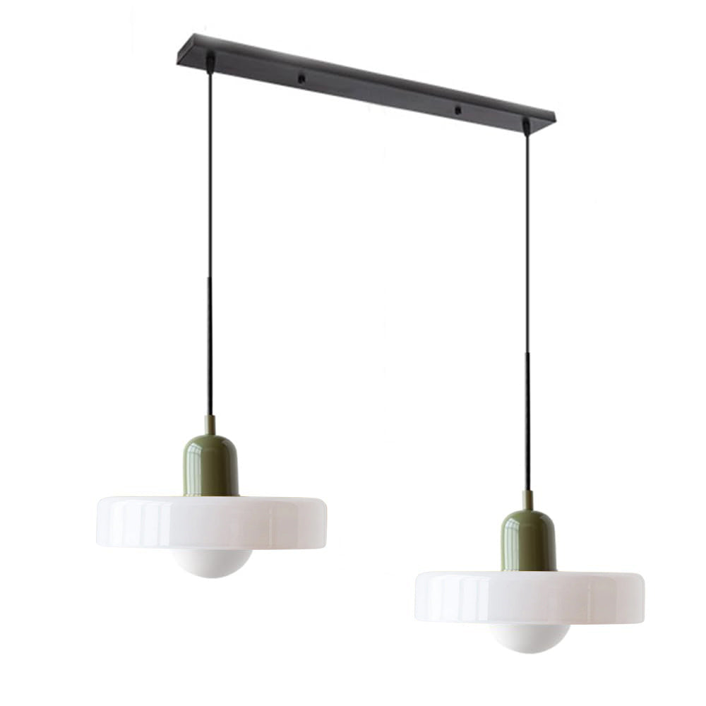 Twin Plate Shade Pendant Ceiling Lamp