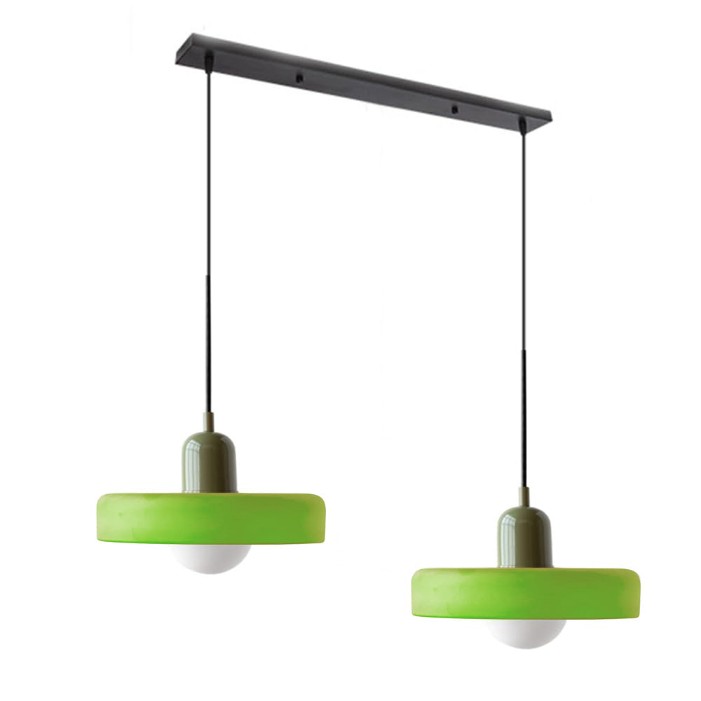 Twin Plate Shade Pendant Ceiling Lamp