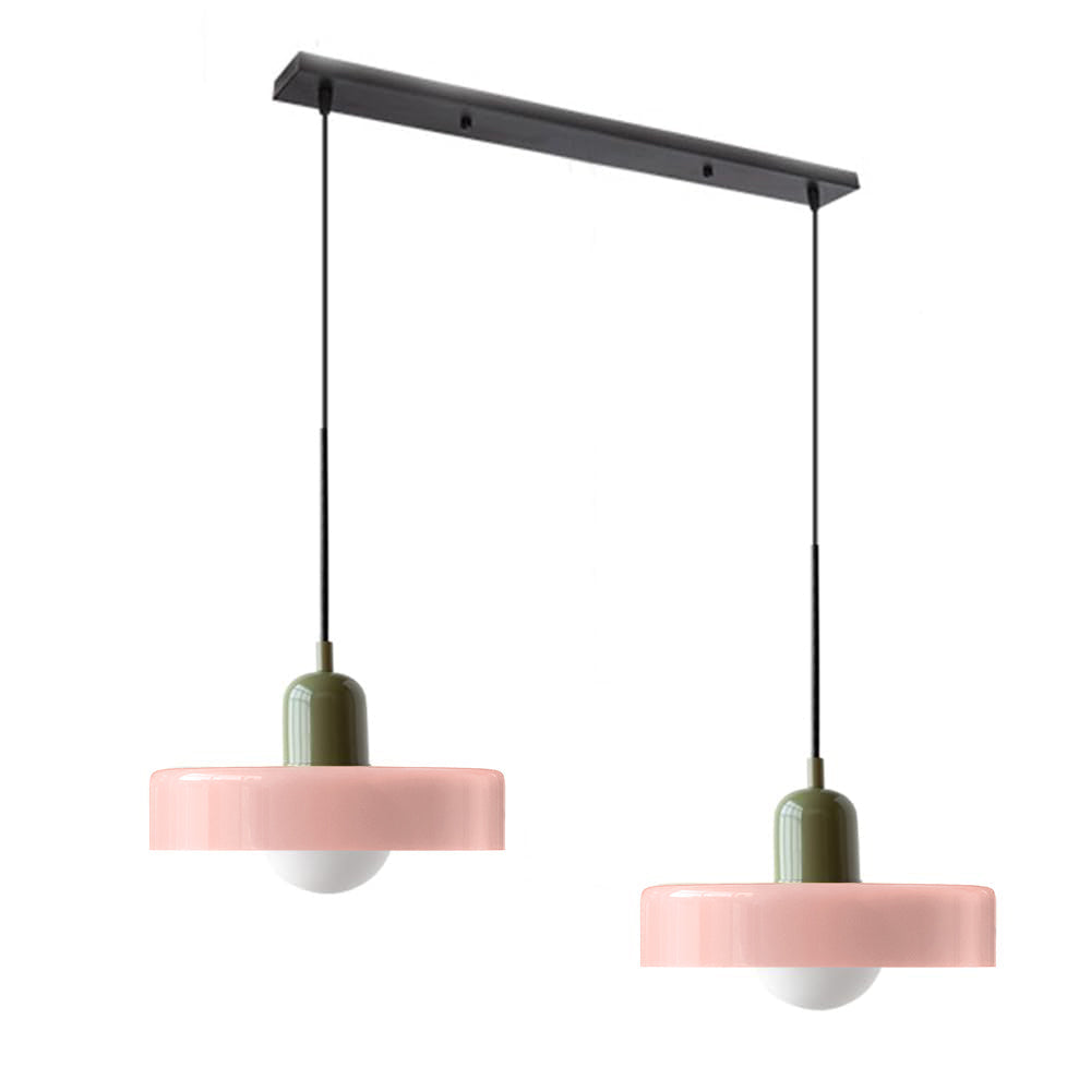 Twin Plate Shade Pendant Ceiling Lamp
