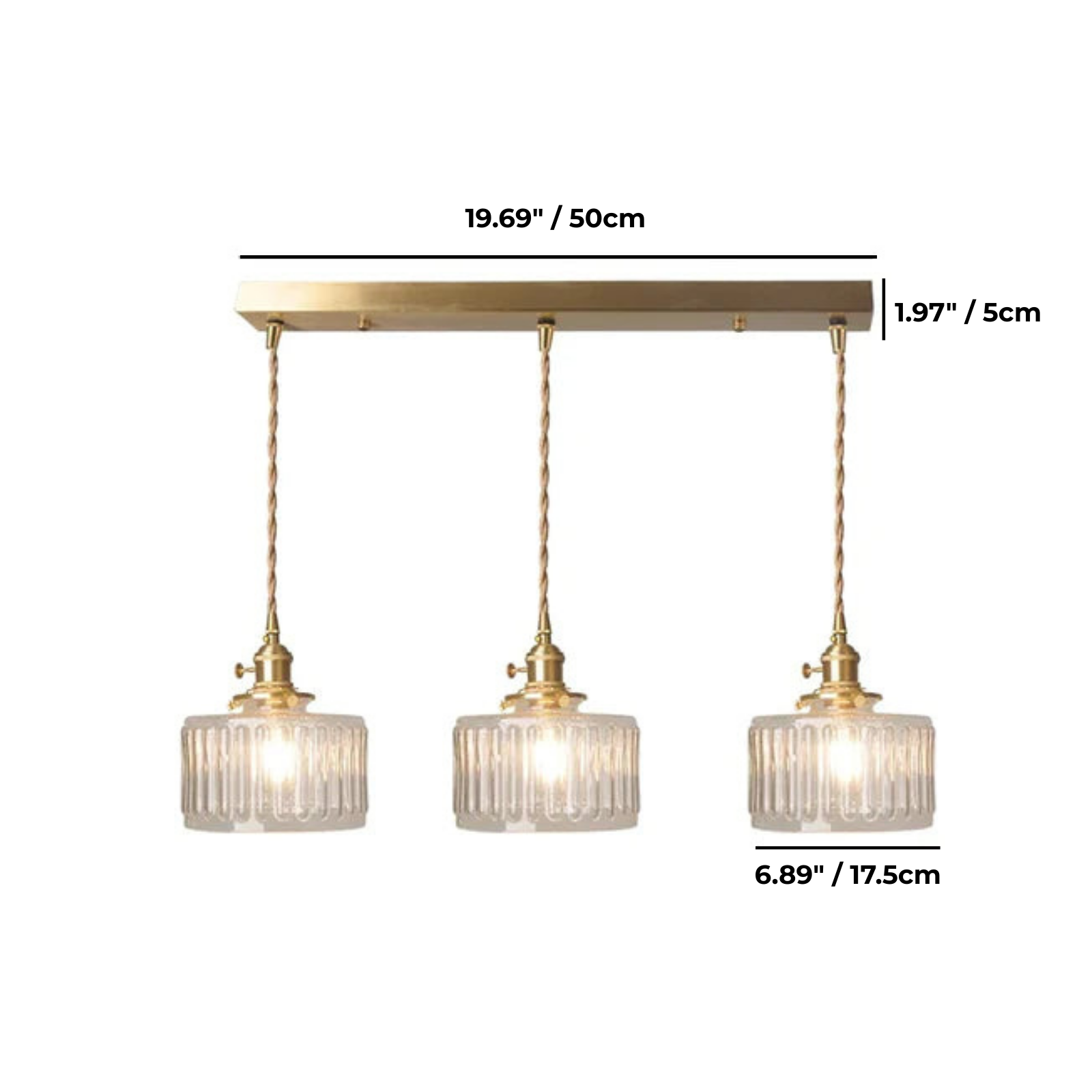 Linear Pendant Ceiling Light Ring Design