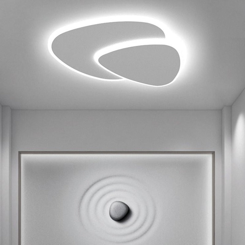 Overlapping Asymmetric Flush Mount Ceiling Lamp