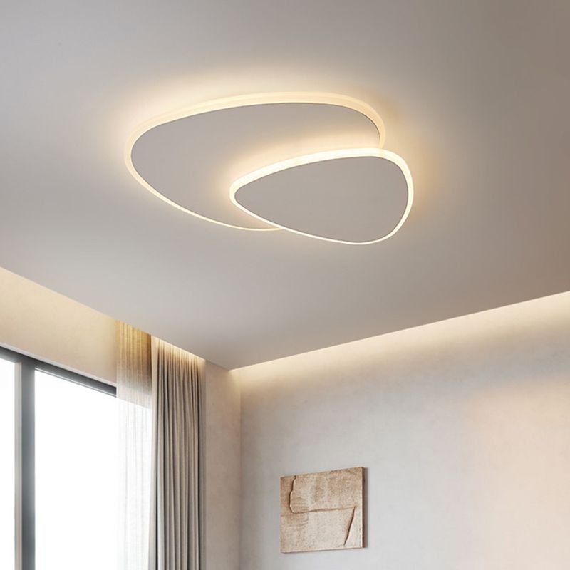 Overlapping Asymmetric Flush Mount Ceiling Lamp