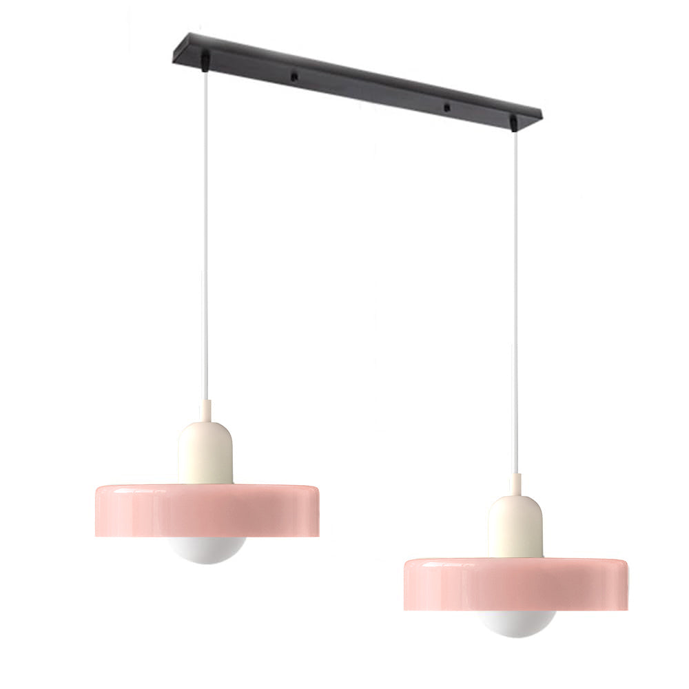 Twin Plate Shade Pendant Ceiling Lamp