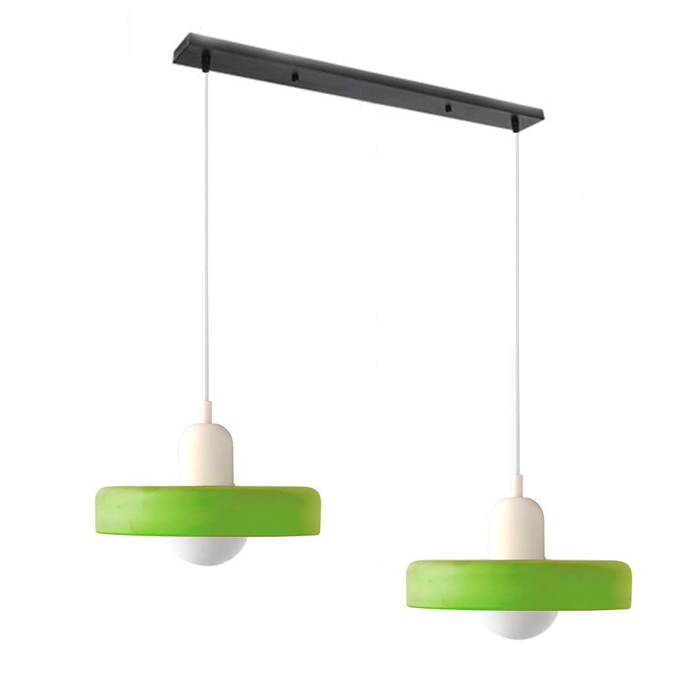 Twin Plate Shade Pendant Ceiling Lamp