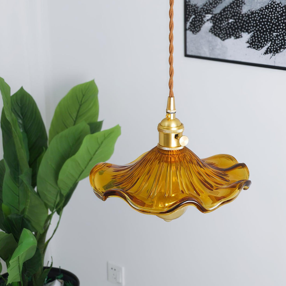 Ceiling Mounted Pendant Ceiling Light Glass Shade
