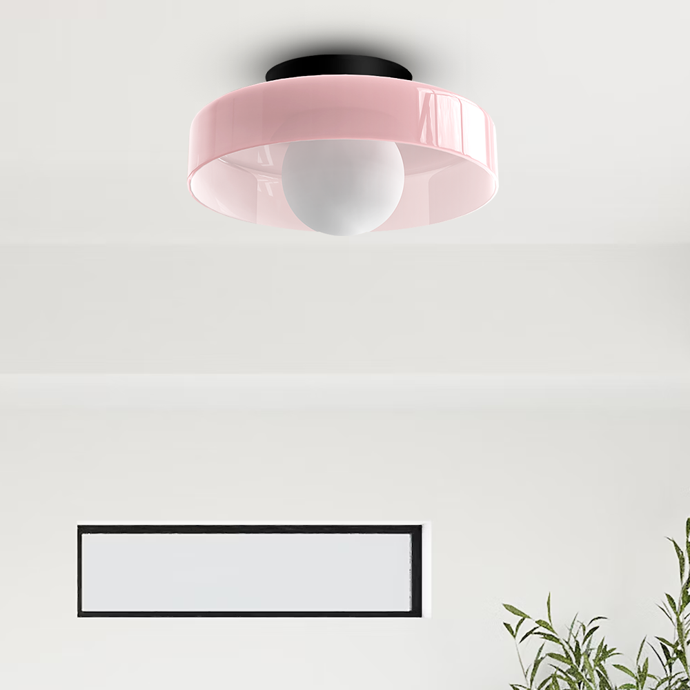Surface Mounted Flush Mount Ceiling Light Glass Shade
