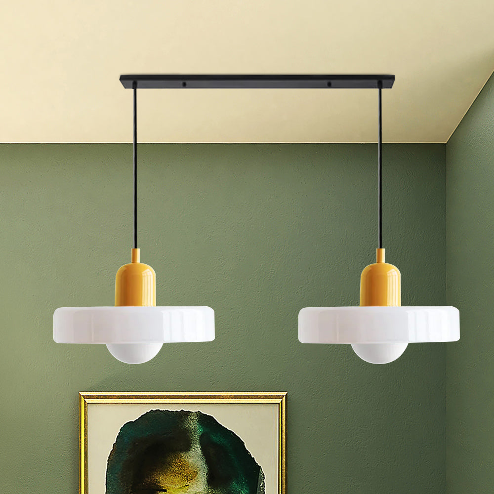 Twin Plate Shade Pendant Ceiling Lamp