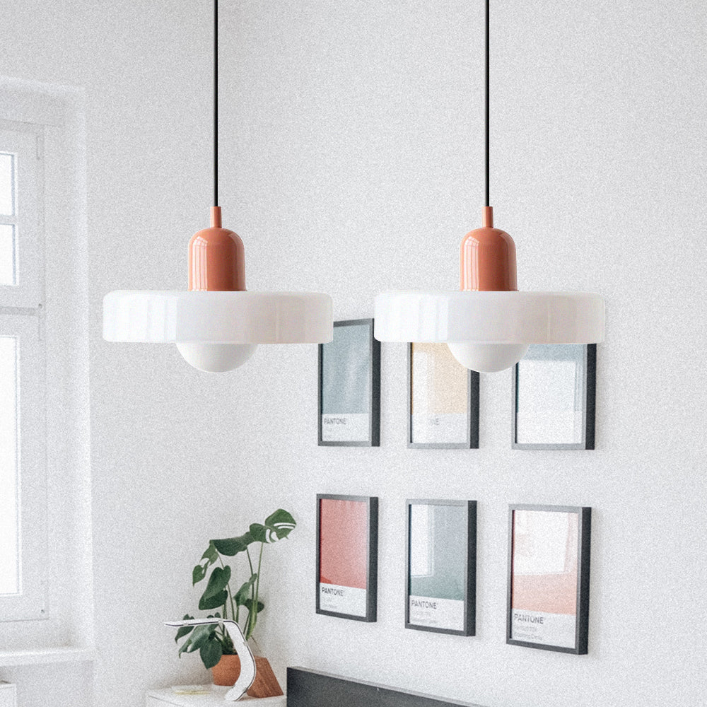 Twin Plate Shade Pendant Ceiling Lamp
