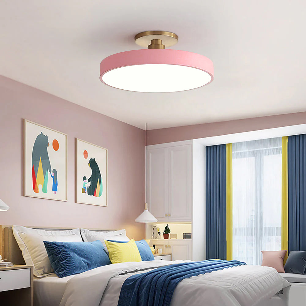 Semi Flush Ceiling Light Dimmable Lighting
