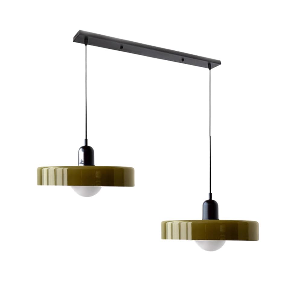 Twin Plate Shade Pendant Ceiling Lamp