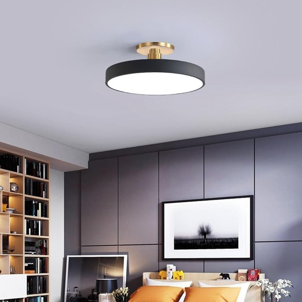 Semi Flush Ceiling Light Dimmable Lighting