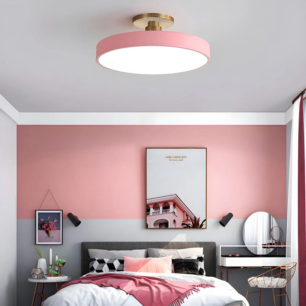 Semi Flush Ceiling Light Dimmable Lighting