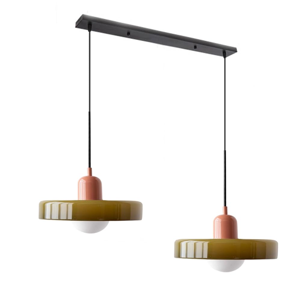 Twin Plate Shade Pendant Ceiling Lamp
