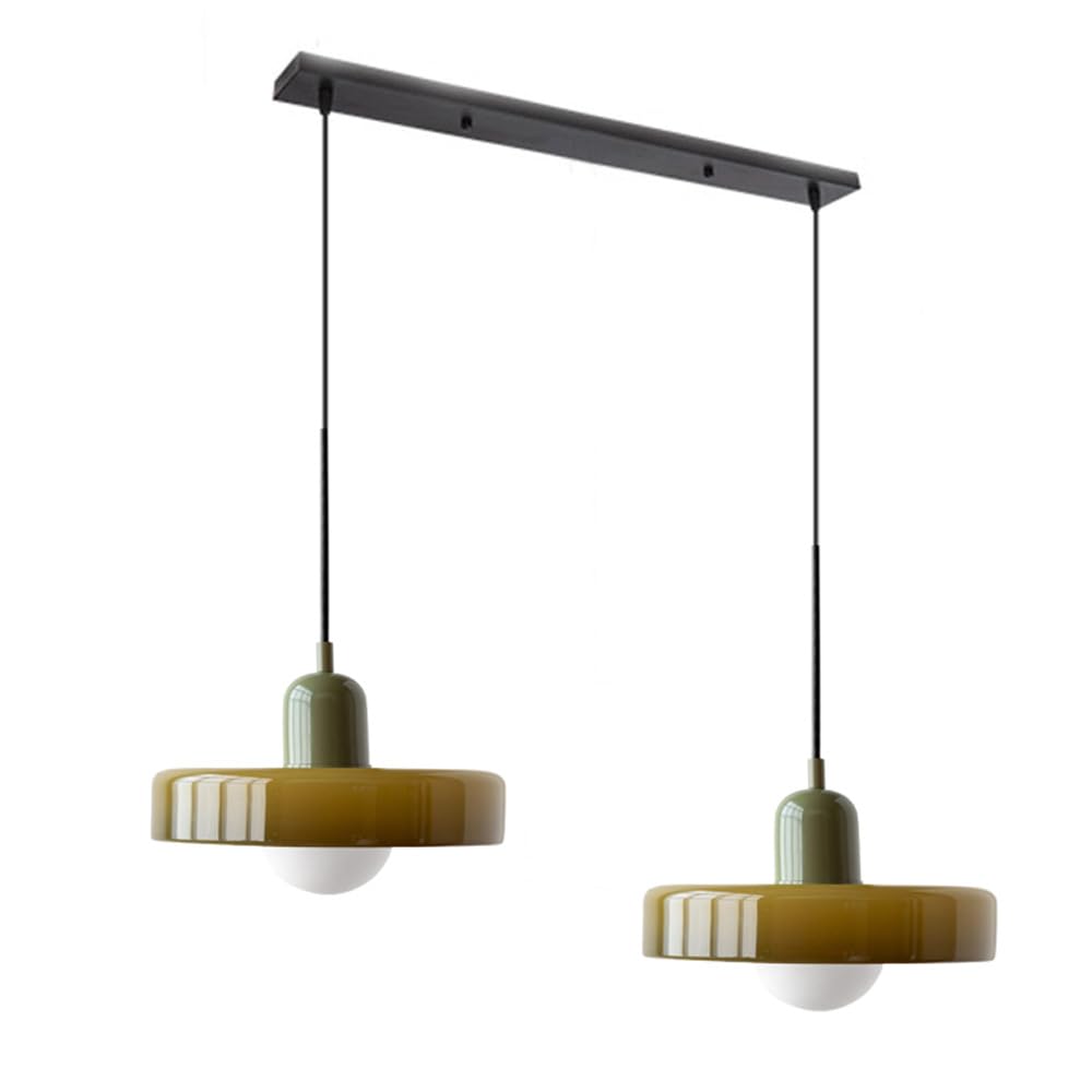 Twin Plate Shade Pendant Ceiling Lamp