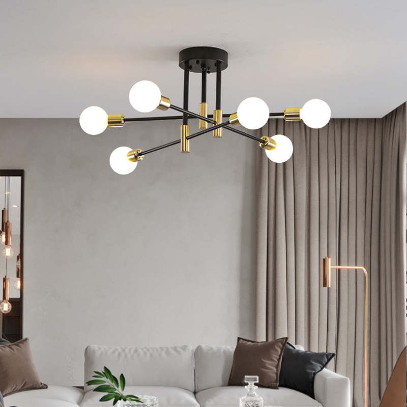 Multi Arm Flush Mount Ceiling Light