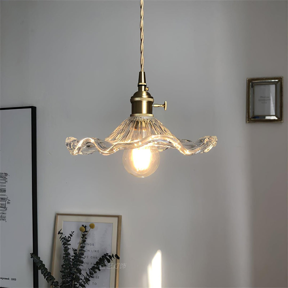 Ceiling Mounted Pendant Ceiling Light Glass Shade