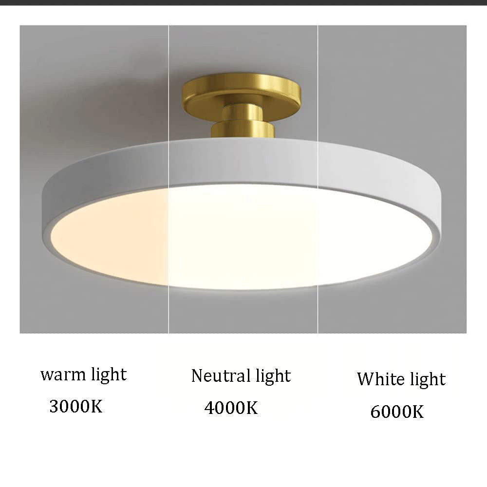 Semi Flush Ceiling Light Dimmable Lighting