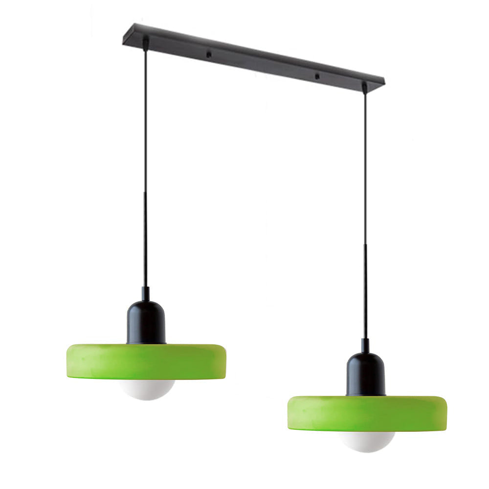 Twin Plate Shade Pendant Ceiling Lamp