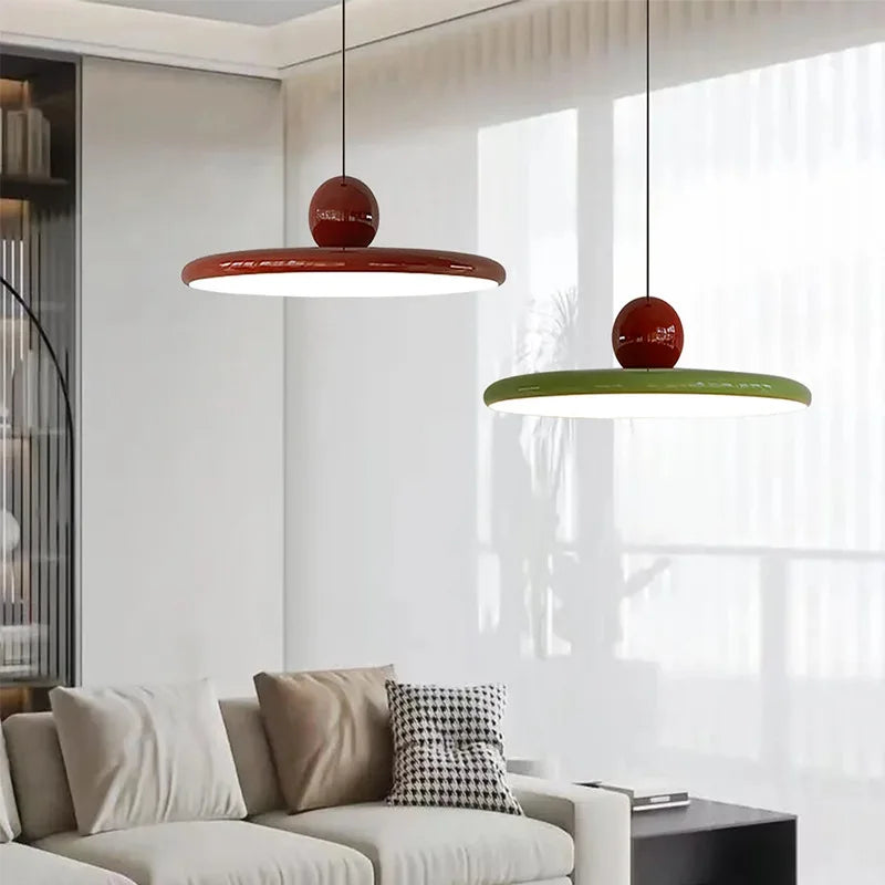 Rounded Disc Pendant Ceiling Lamp
