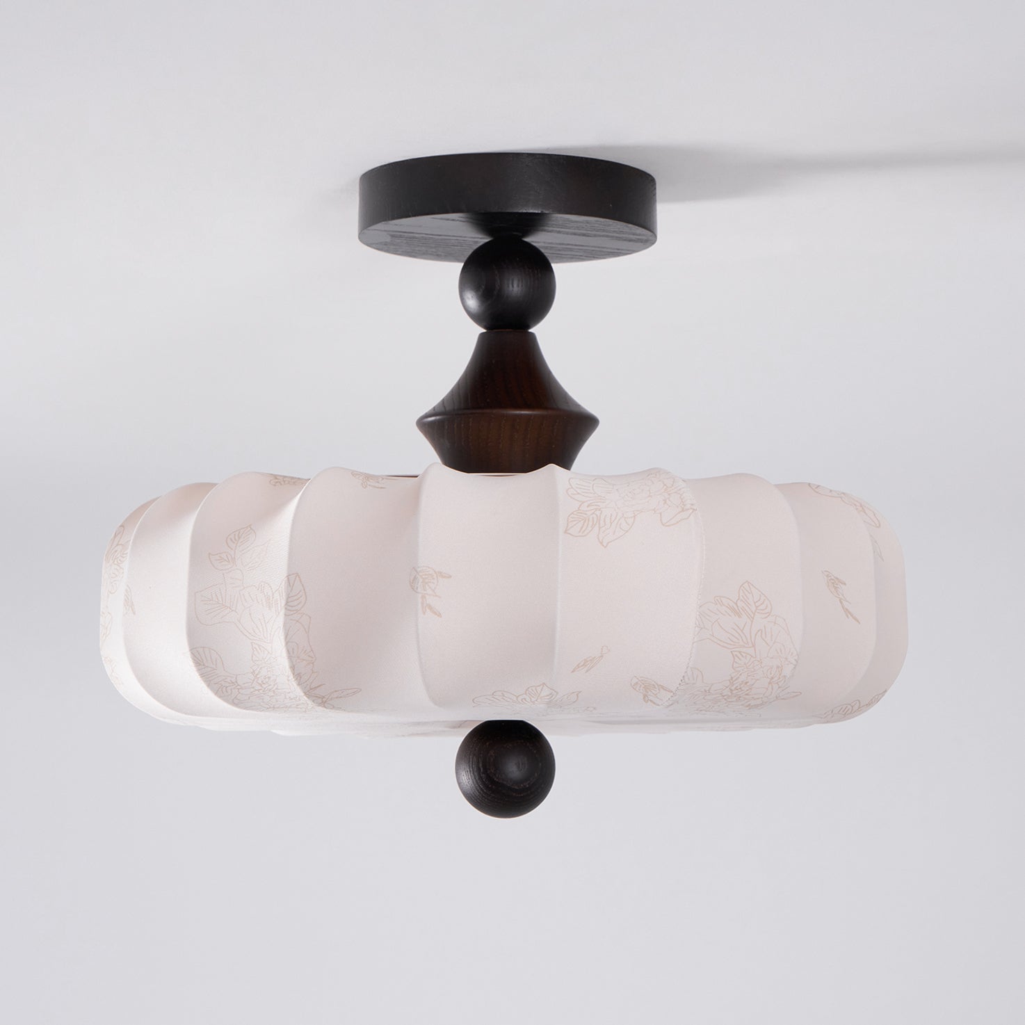 Decorative Round Semi Flush Ceiling Light