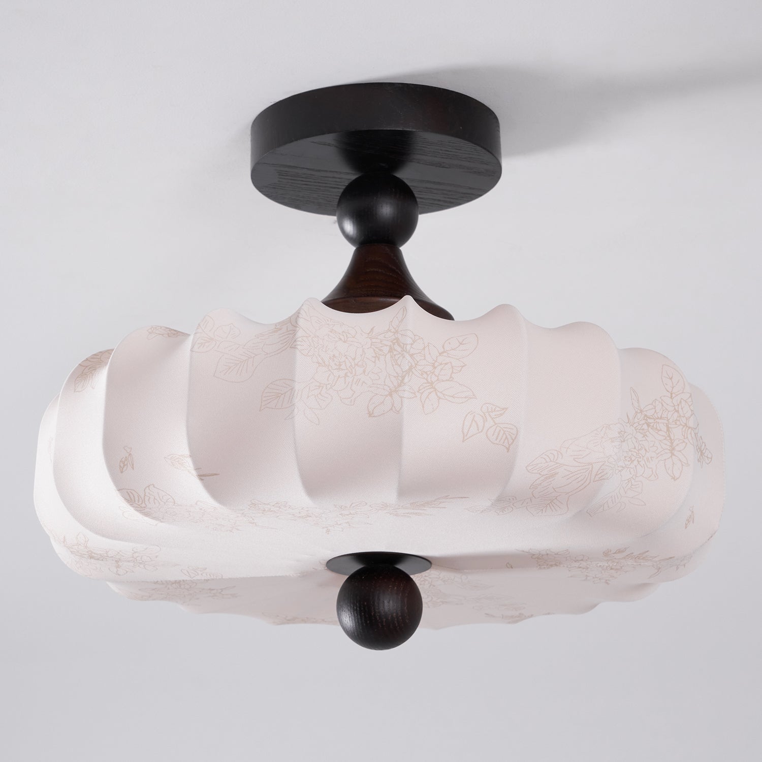 Decorative Round Semi Flush Ceiling Light