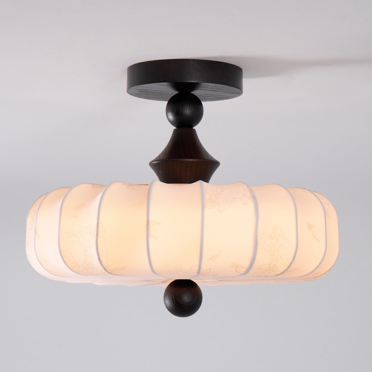 Decorative Round Semi Flush Ceiling Light