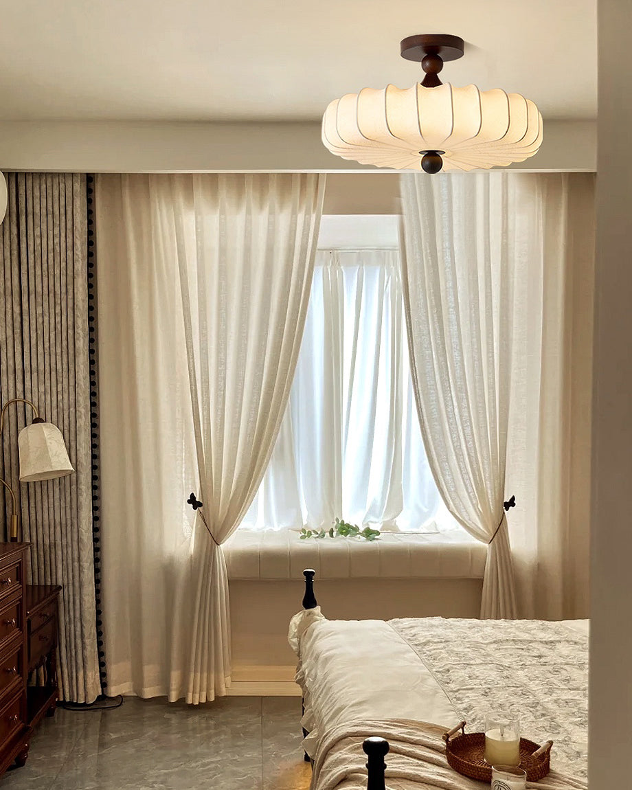 Decorative Round Semi Flush Ceiling Light