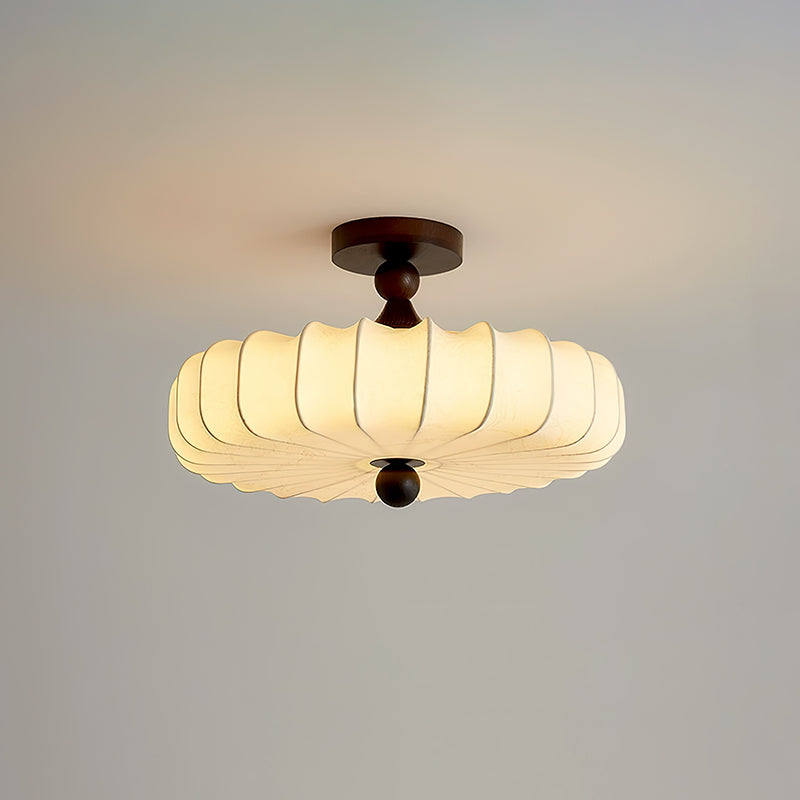 Decorative Round Semi Flush Ceiling Light