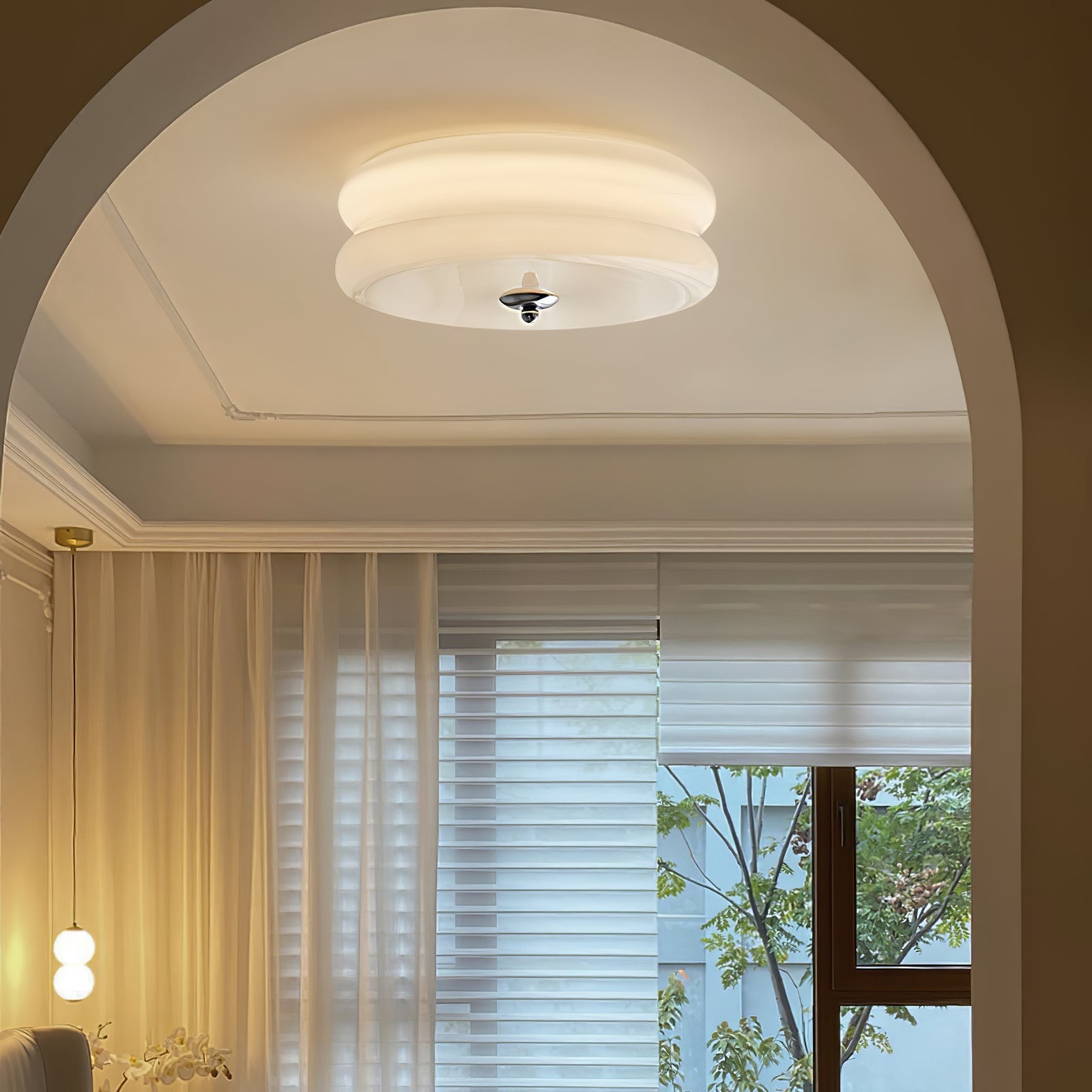 Flush Mount Dimmable Round Ceiling Light