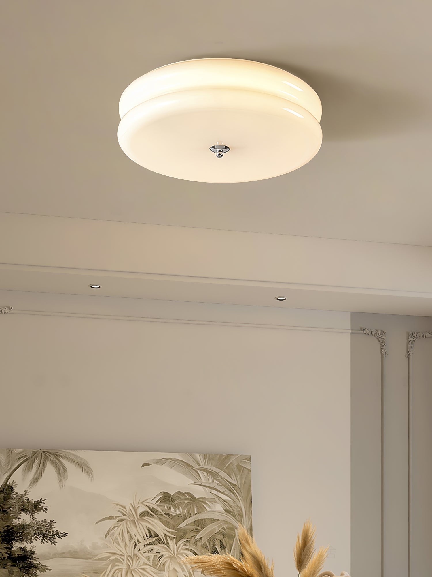 Flush Mount Dimmable Round Ceiling Light