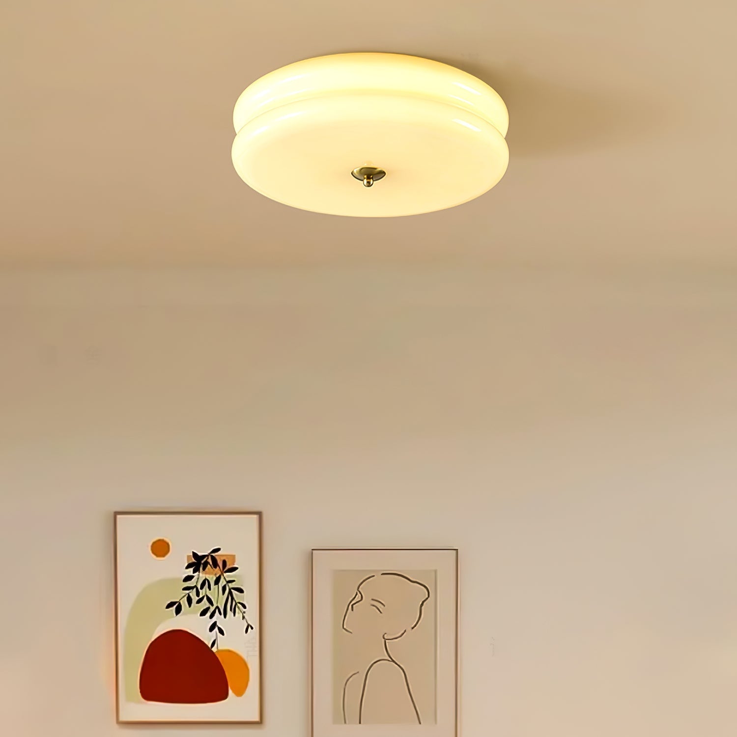 Flush Mount Dimmable Round Ceiling Light