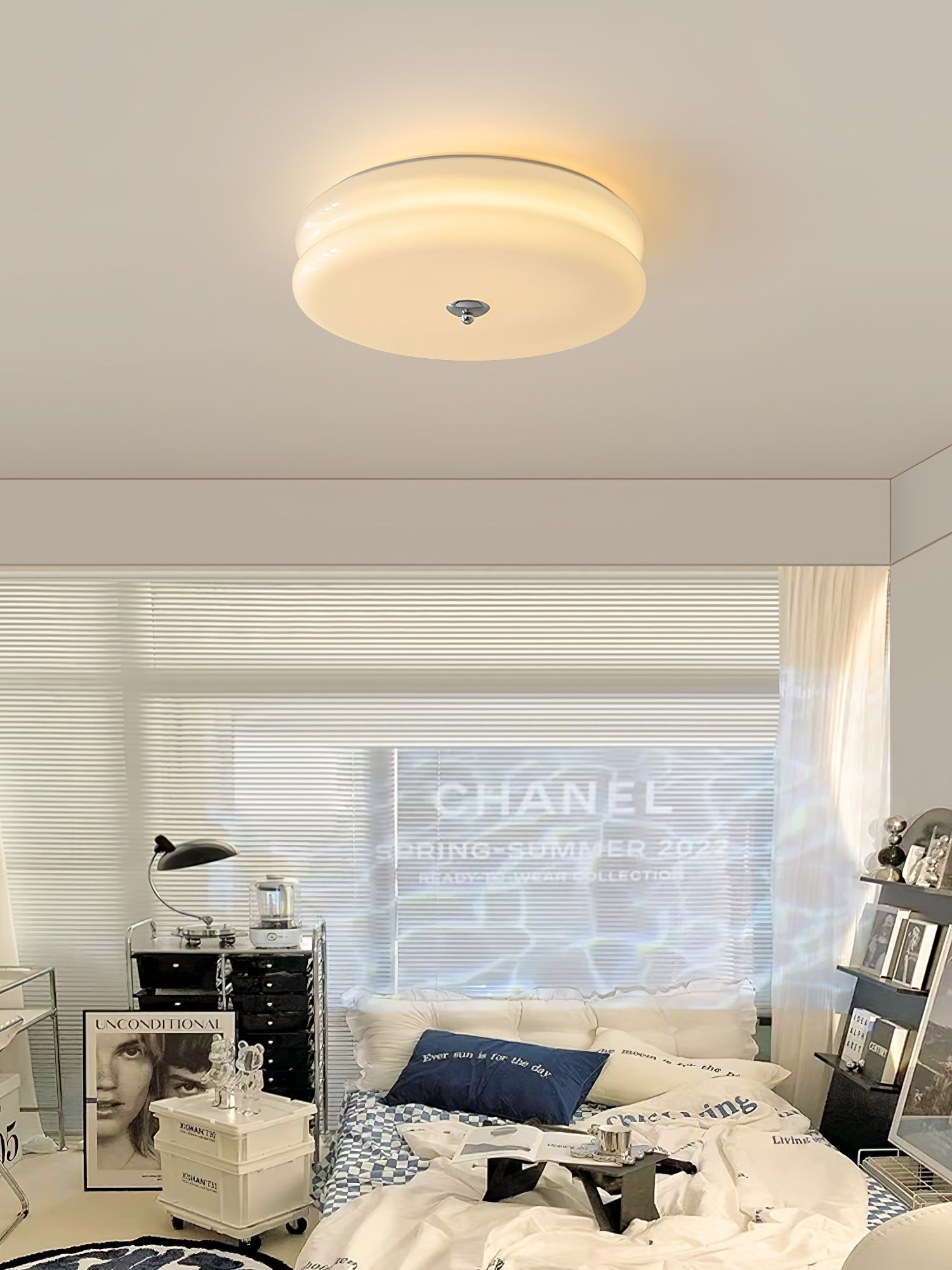Flush Mount Dimmable Round Ceiling Light