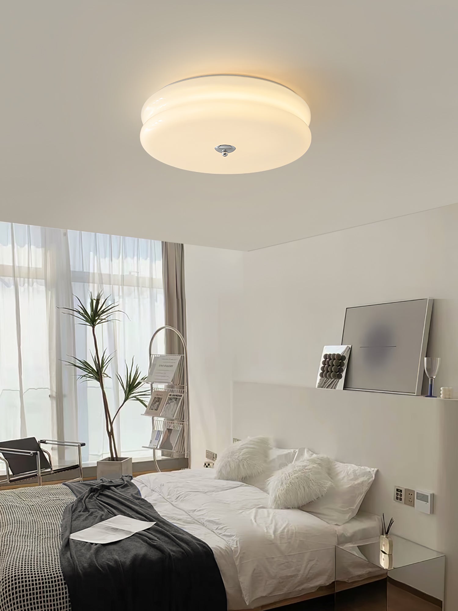 Flush Mount Dimmable Round Ceiling Light