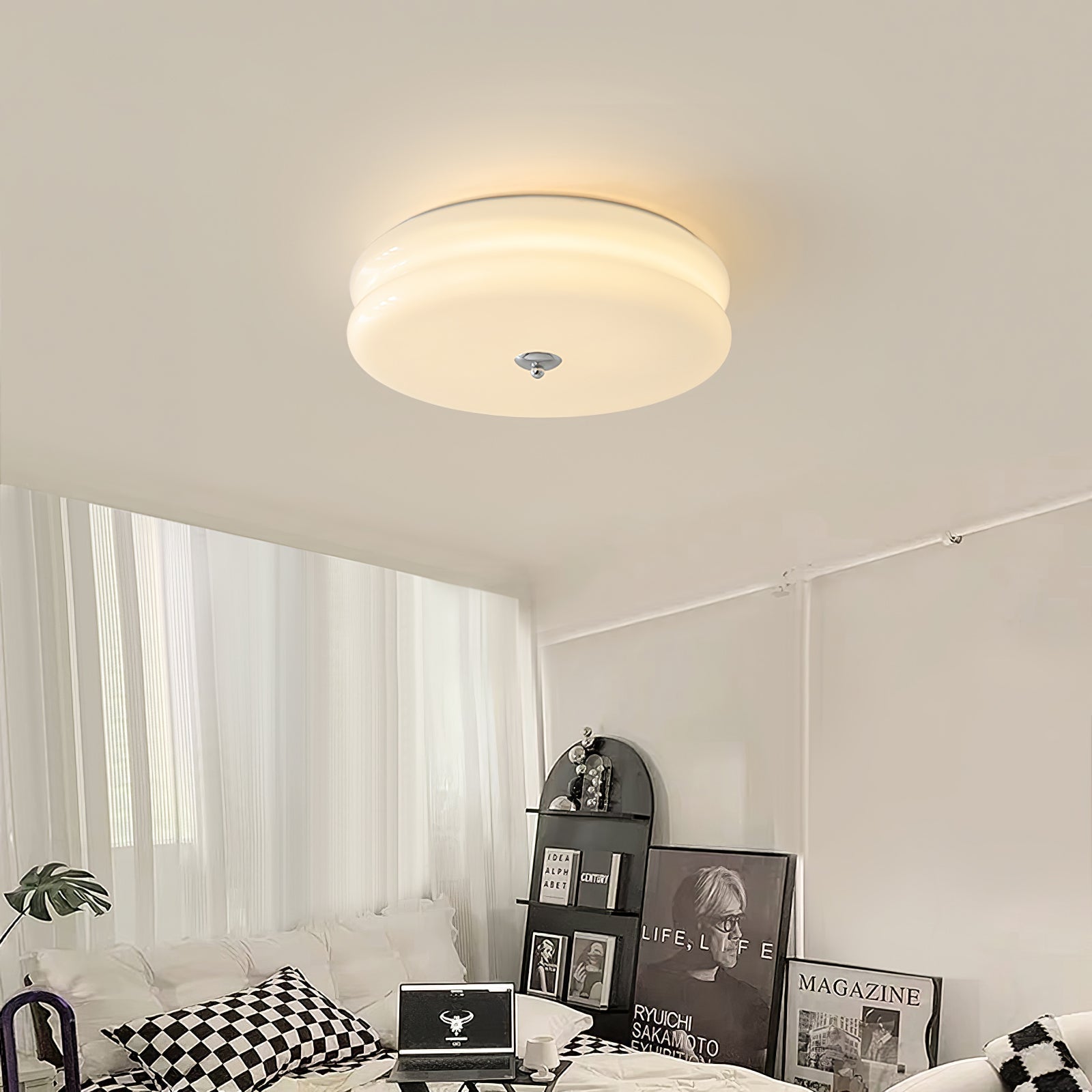 Flush Mount Dimmable Round Ceiling Light