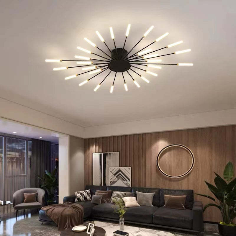 Starburst Radial Flush Mount Ceiling Lamp