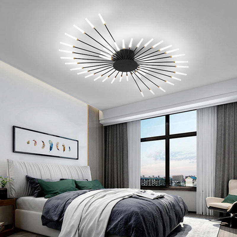 Starburst Radial Flush Mount Ceiling Lamp