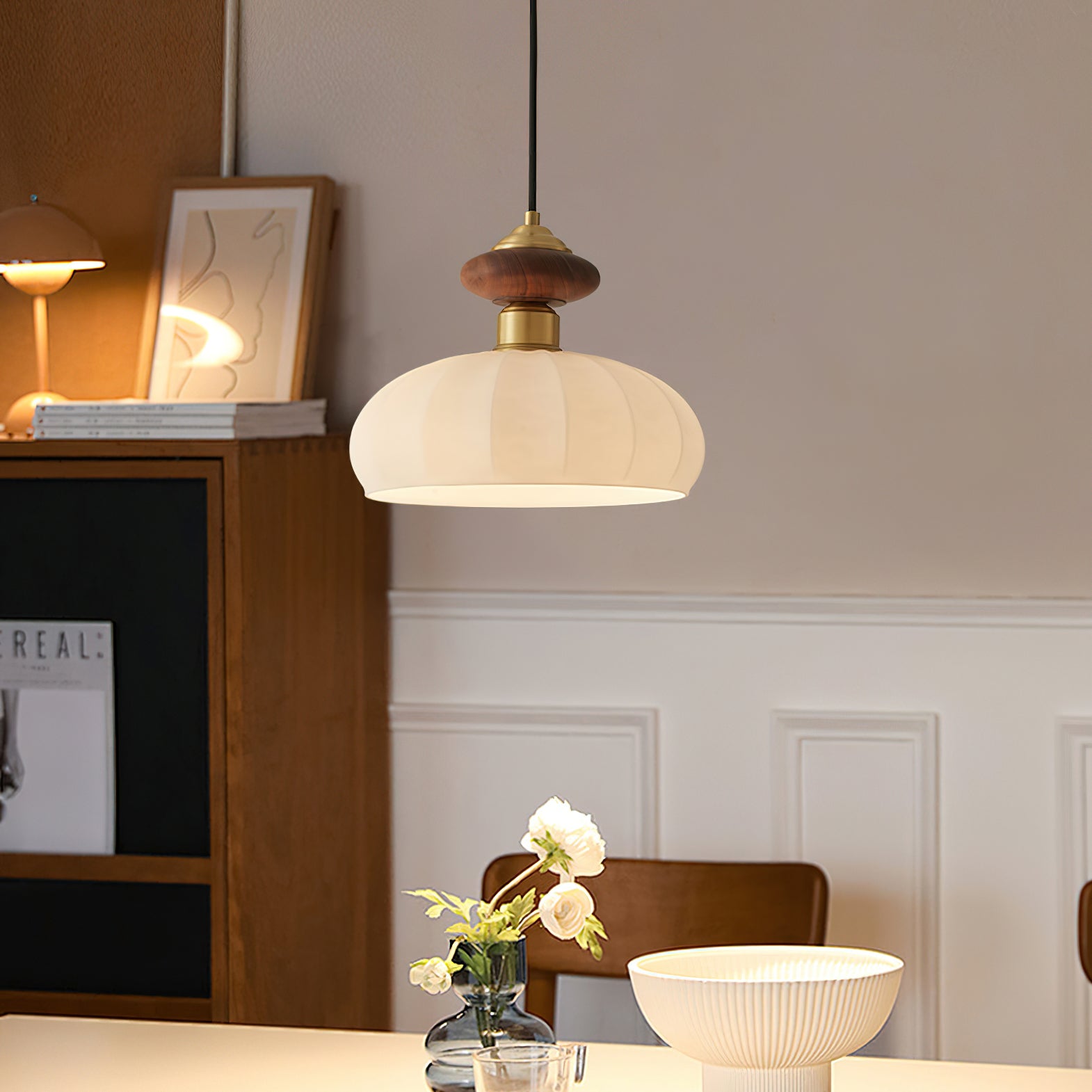Single Hanging Round Ceiling Light