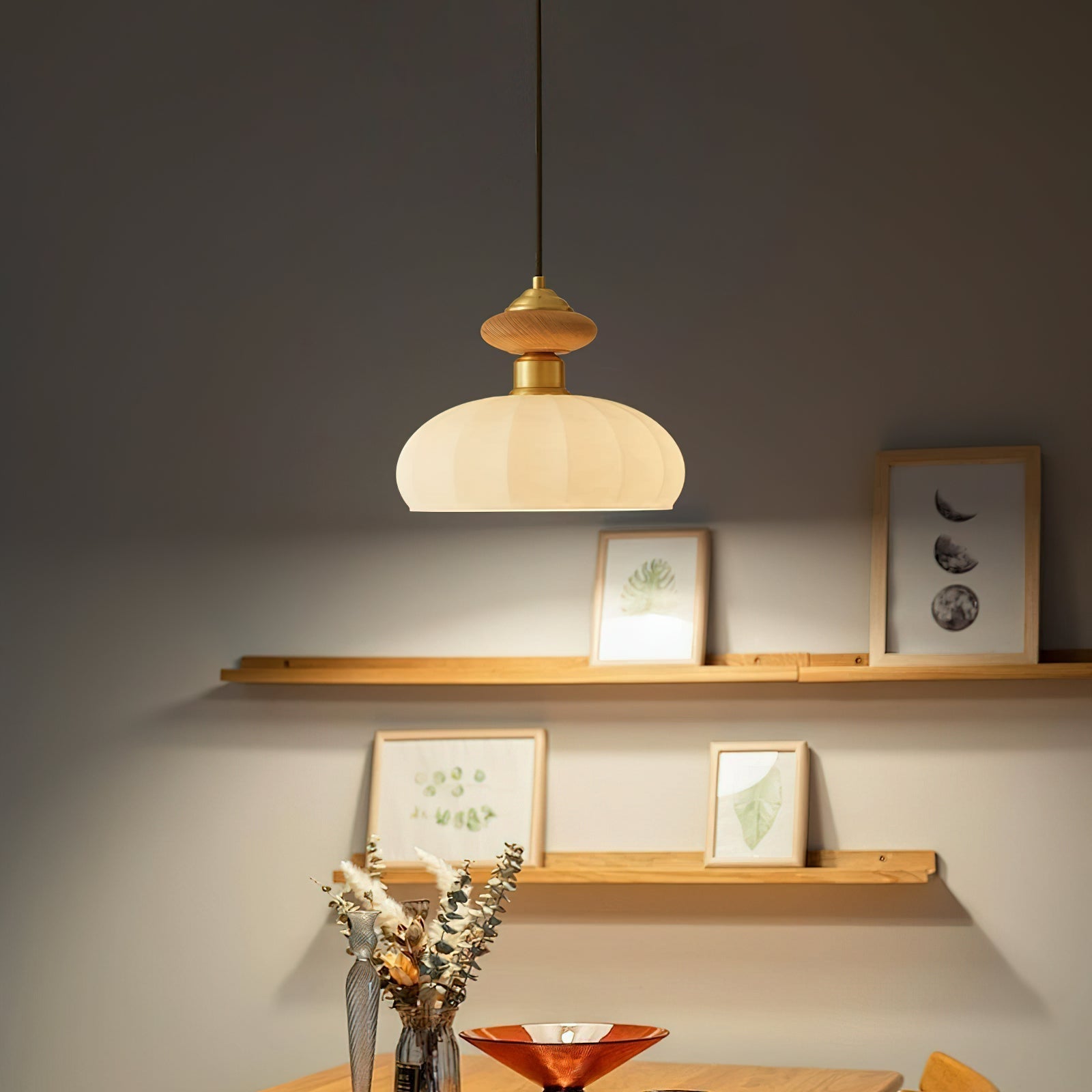 Single Hanging Round Ceiling Light