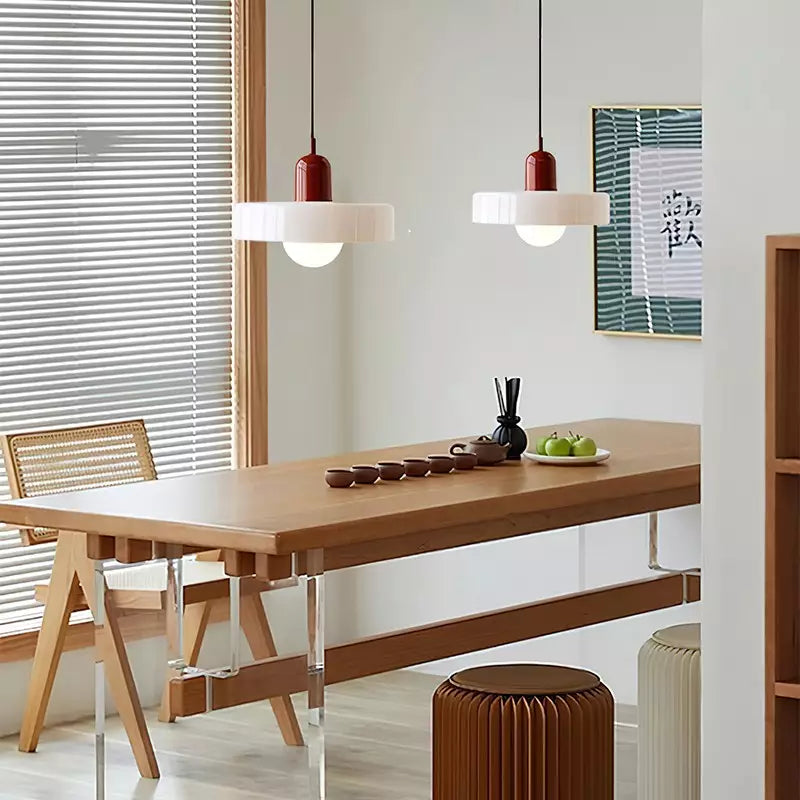 Linear Pendant Ceiling Light Glass Shade