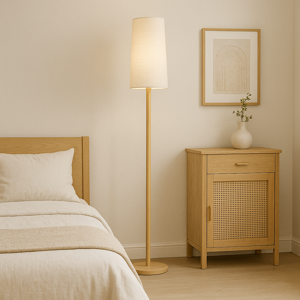 Swedish Style Long Floor Lamp