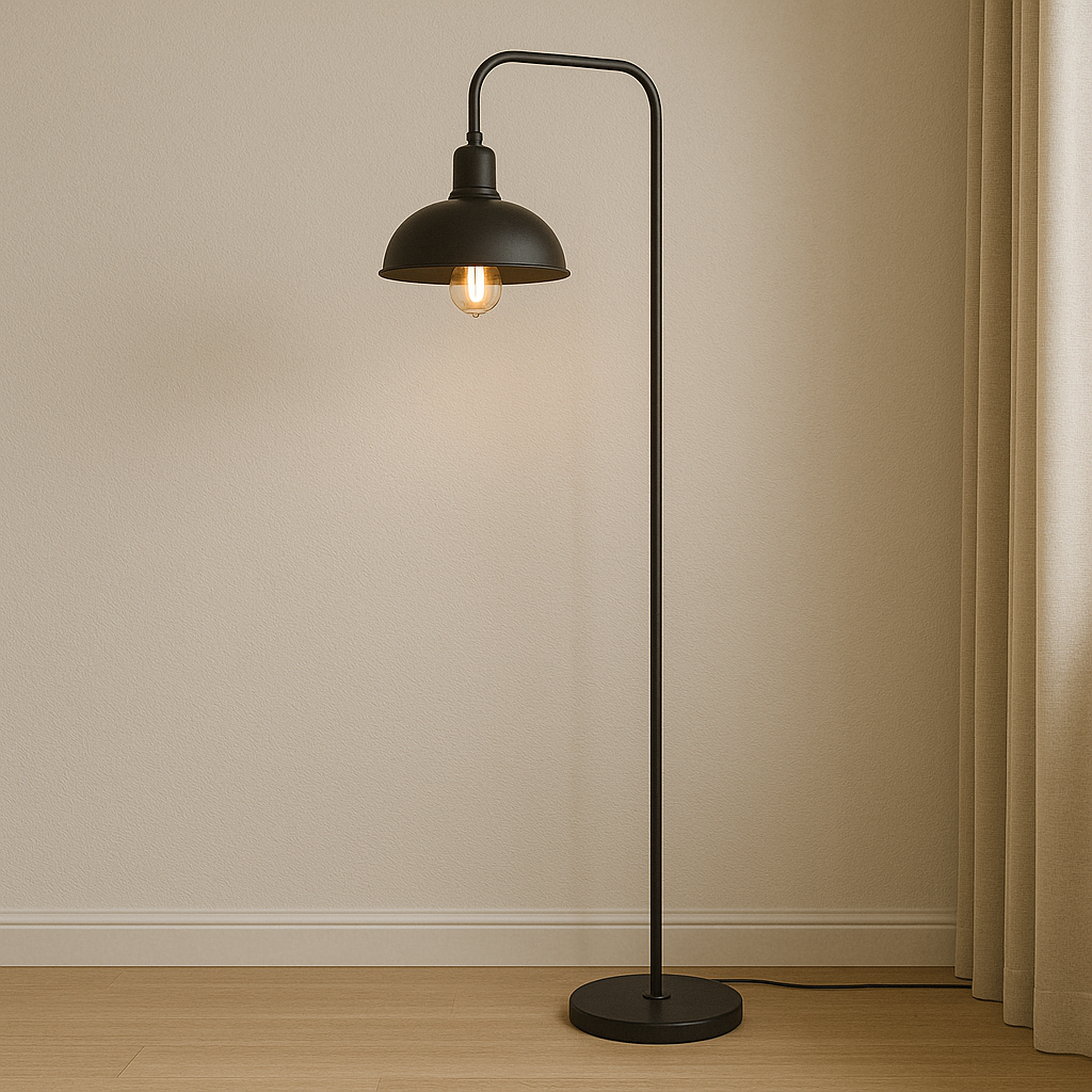 Industrial Hanging Floor Lamp