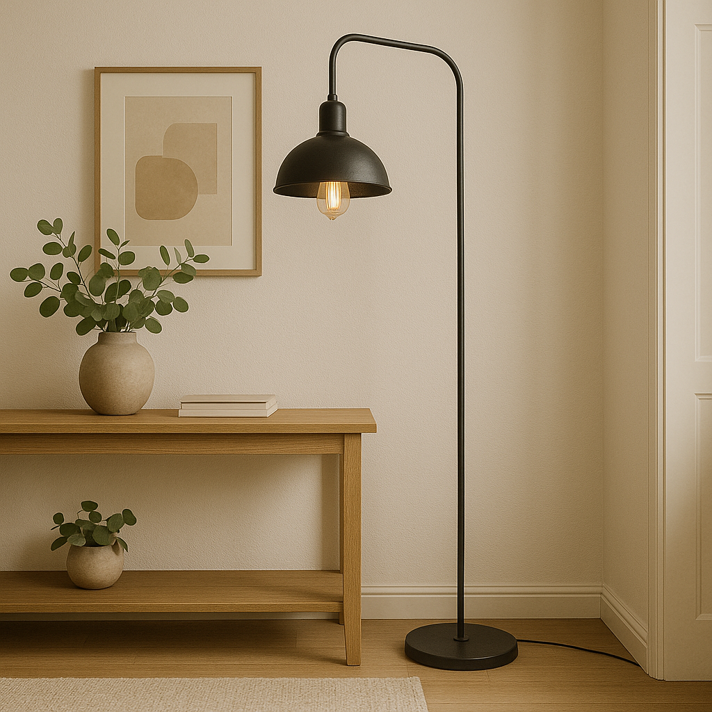 Industrial Hanging Floor Lamp