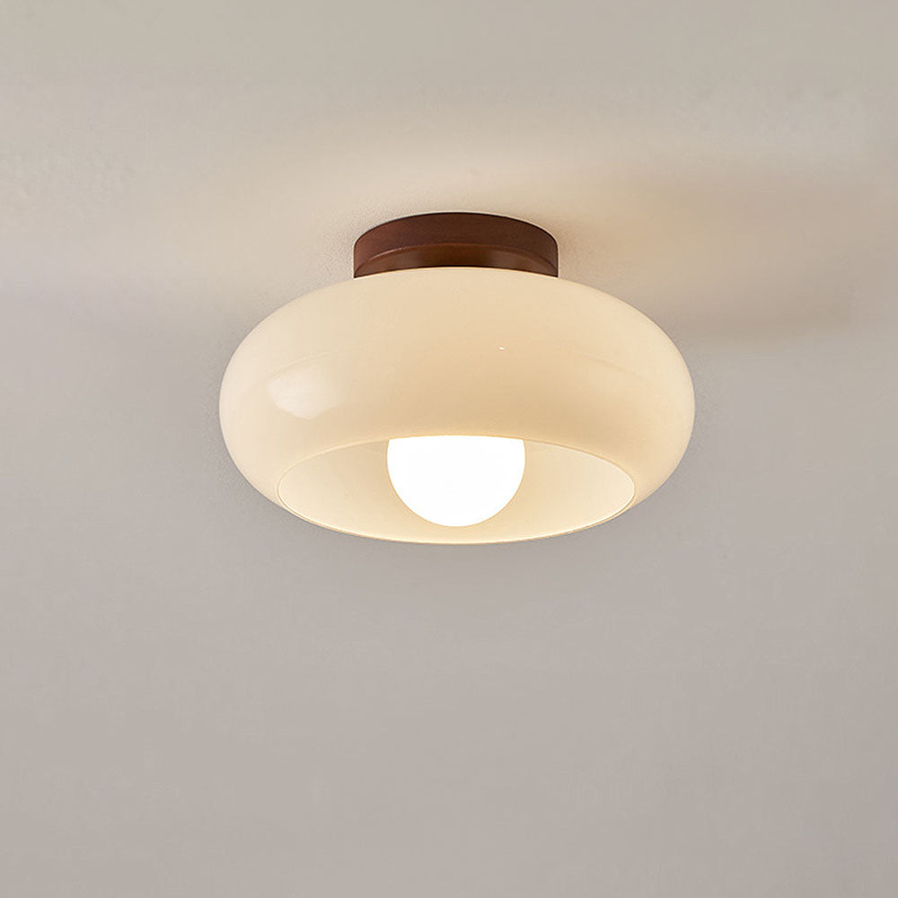 Bowl Shade Flush Mount Ceiling Lamp