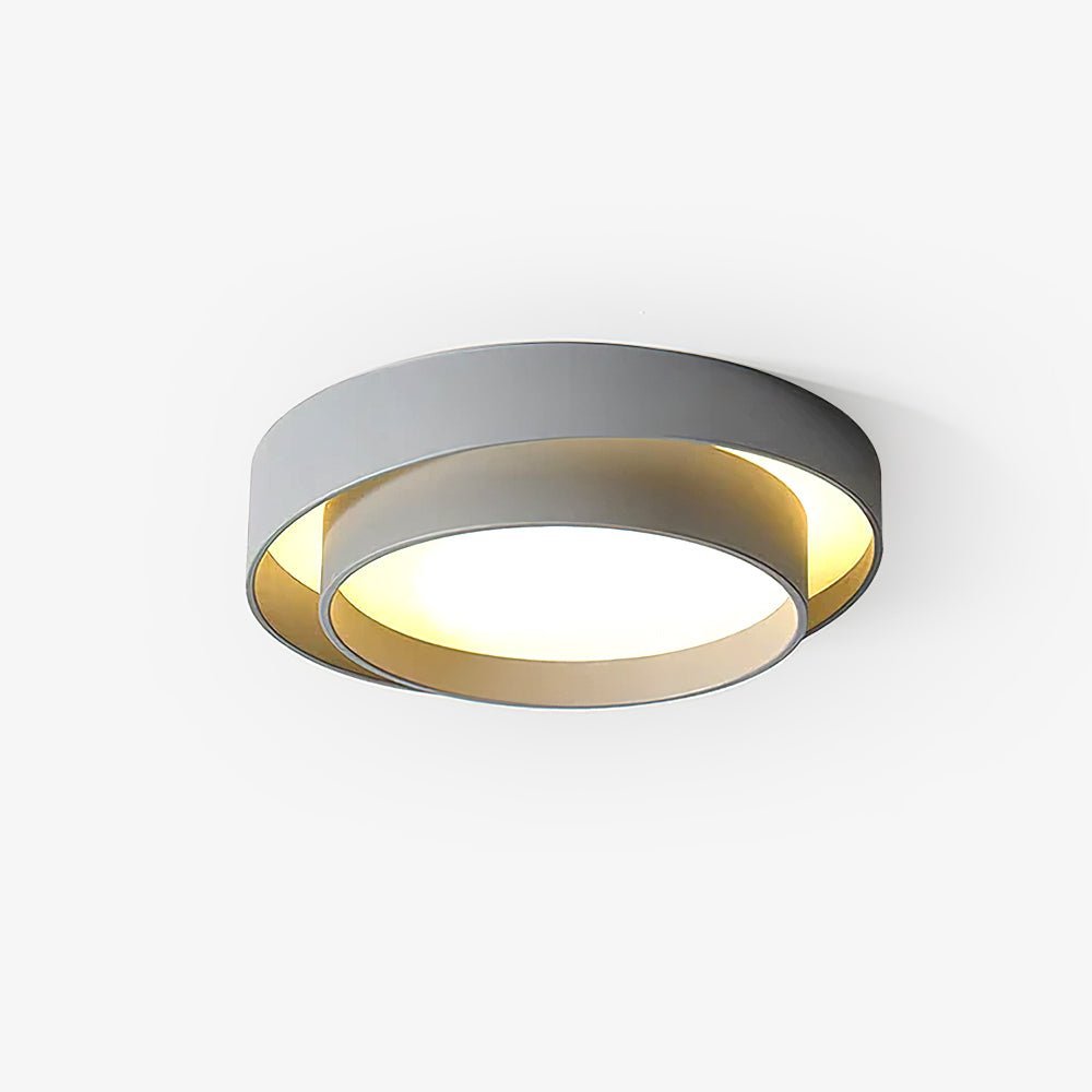 Layered Circular Flush Mount Ceiling Lamp