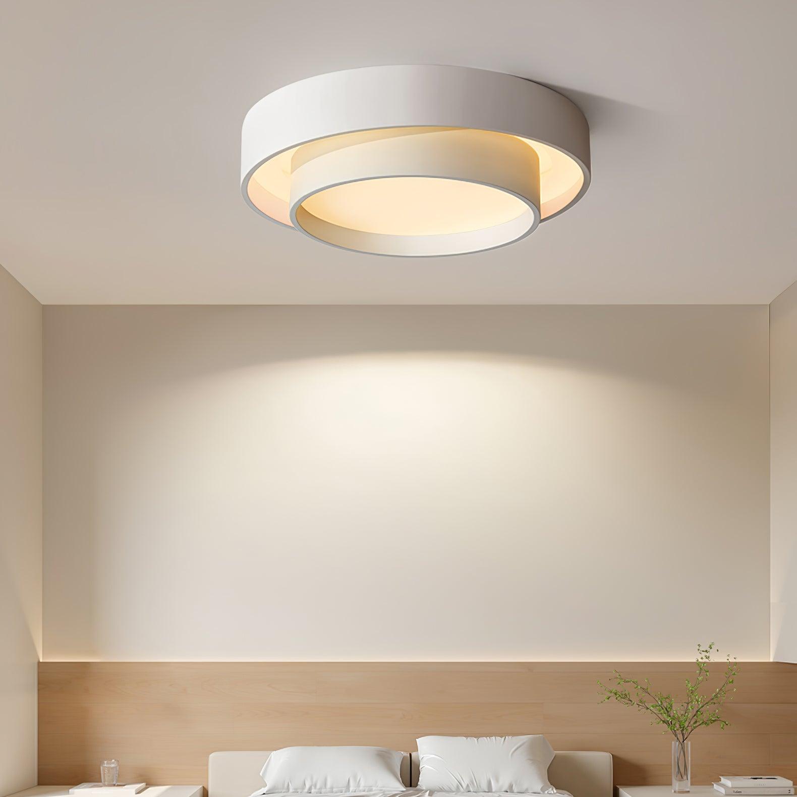 Layered Circular Flush Mount Ceiling Lamp