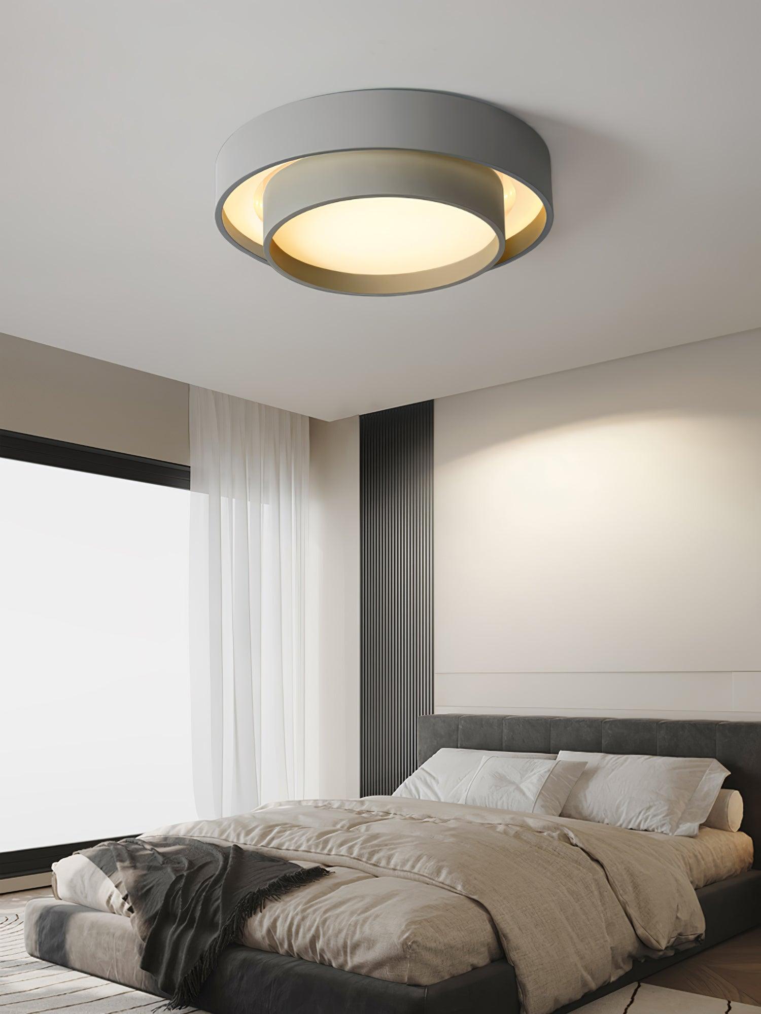 Layered Circular Flush Mount Ceiling Lamp