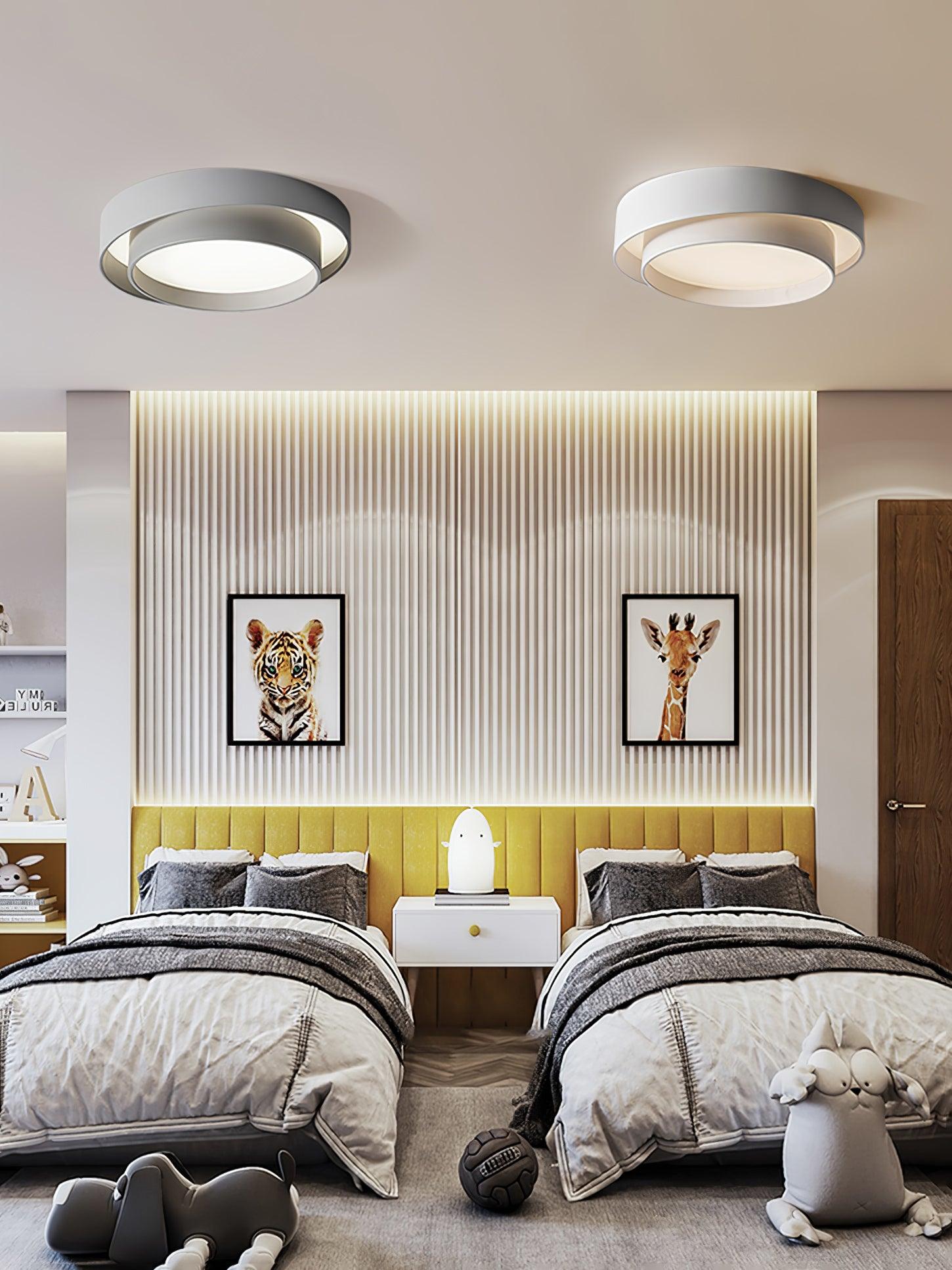 Layered Circular Flush Mount Ceiling Lamp