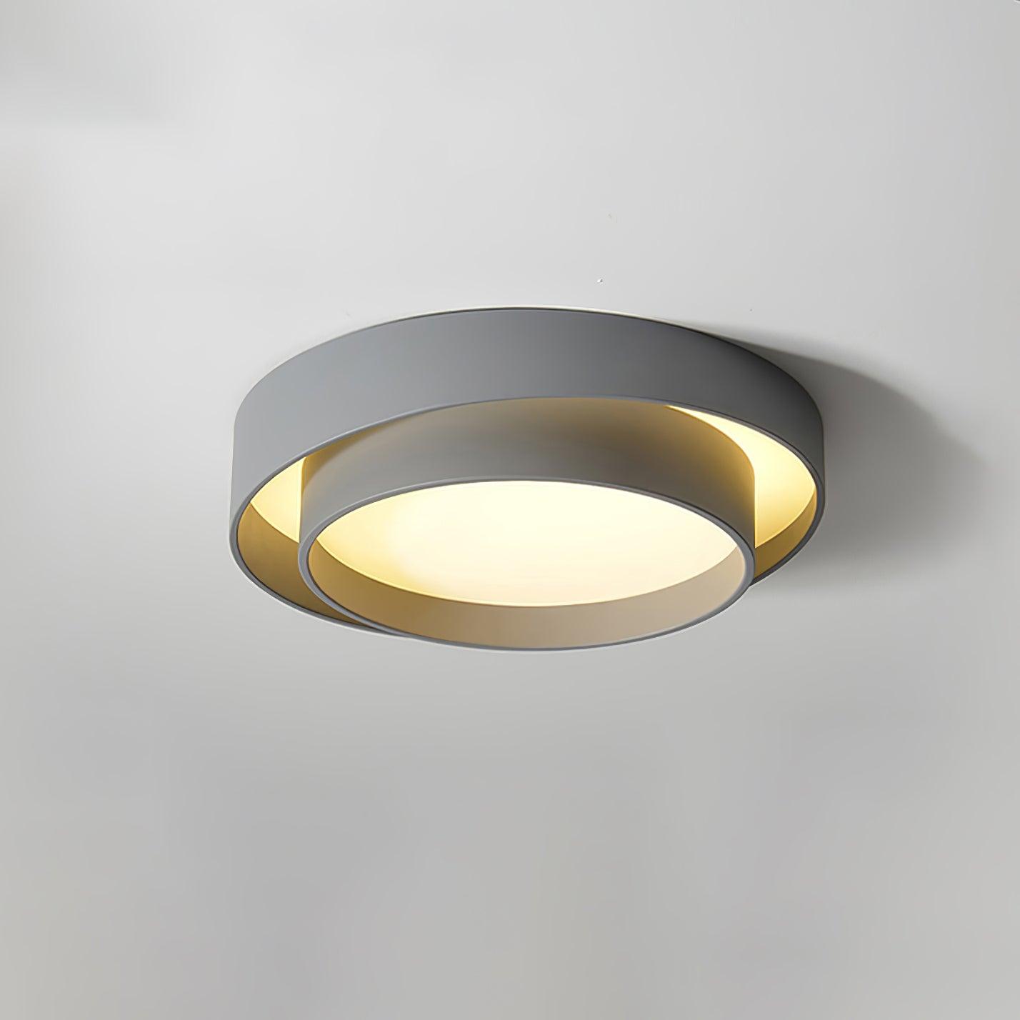 Layered Circular Flush Mount Ceiling Lamp