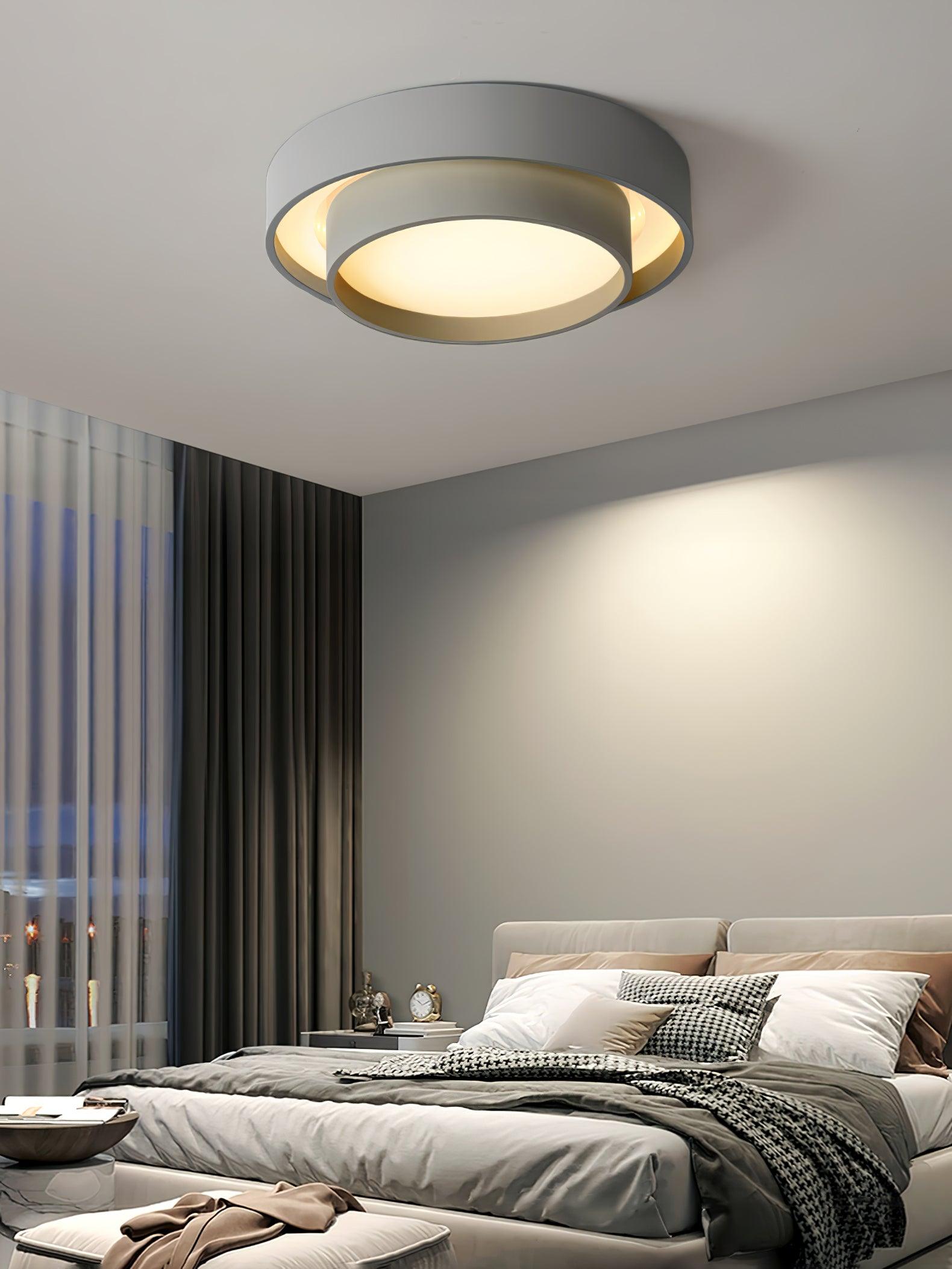 Layered Circular Flush Mount Ceiling Lamp